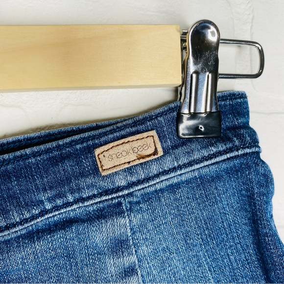 Sneak Peek Womens Embroidered Denim Mini Skirt Size Small - Picture 8 of 12